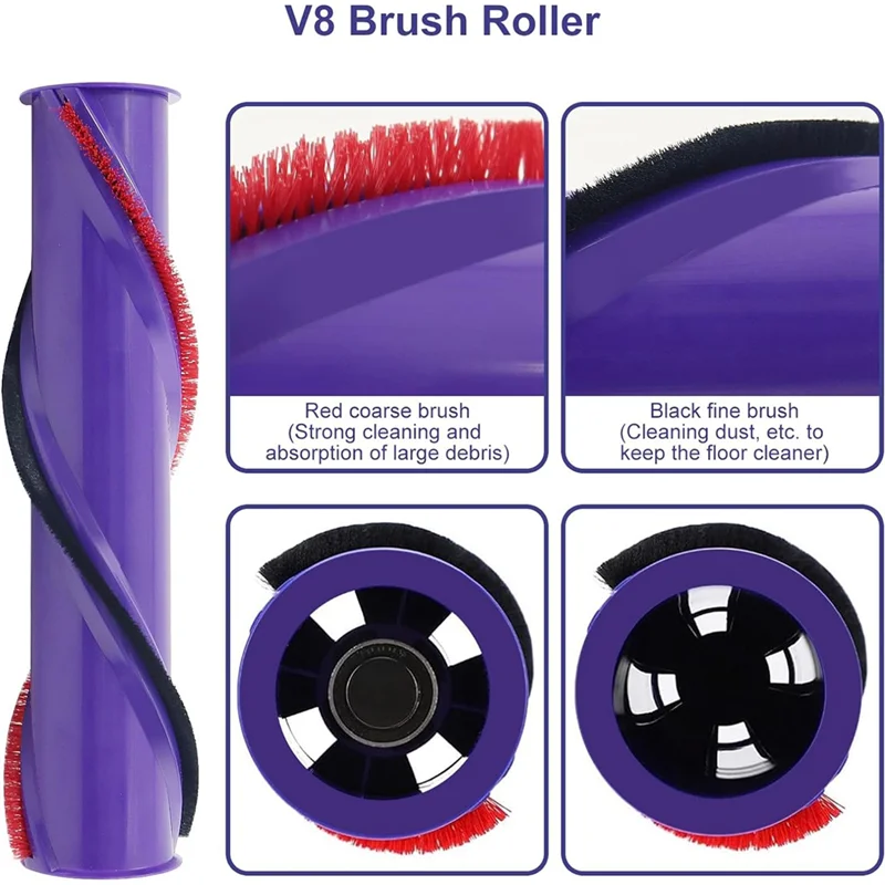 Filtr A97G i szczotka rolkowa, jak pokazano, część z tworzywa sztucznego 965661 -01 & 967478 -01 Do bezprzewodowego odkurzacza Dyson V7 V8