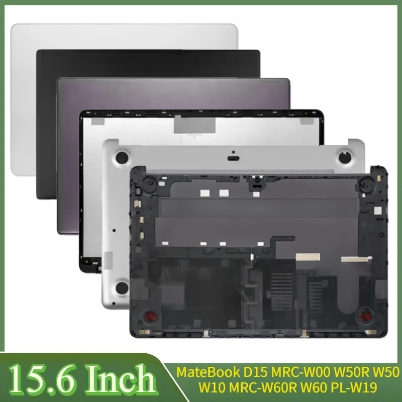 

15,6 "Новый для MateBook D15 MRC-W00 W50R W50 W10 MRC-W60R W60 PL-W19 ЖК-задняя крышка, передняя панель, петли, упор для рук, нижняя часть корпуса