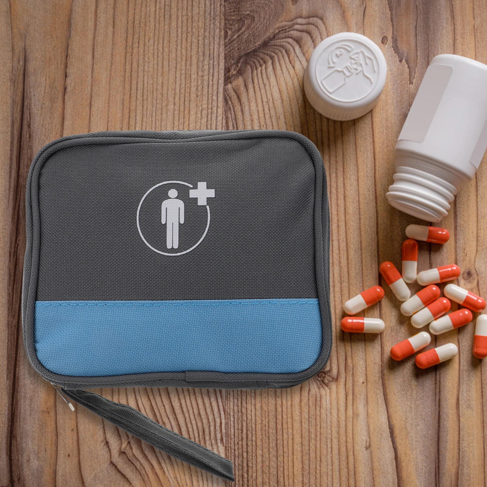 

First Aid Kit Medicine Pouch Compact Lightweight Oxford Cloth Travel Home Car Outdoor Storage Portable Pouches Small