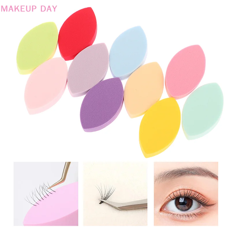 Eyelash Extension Practice Sponge, Eye Shaped, Lash Extension Acessórios, Lash Extensions Tools, 20pcs por conjunto