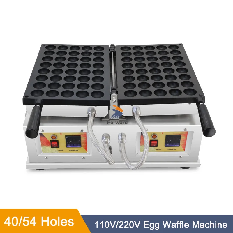 40 or 54 holes Mini Waffle Ball Maker Bubble Takoyaki Octopus Balls Grill Pan Non Stick Ball Shaped Waffle Baker Quail