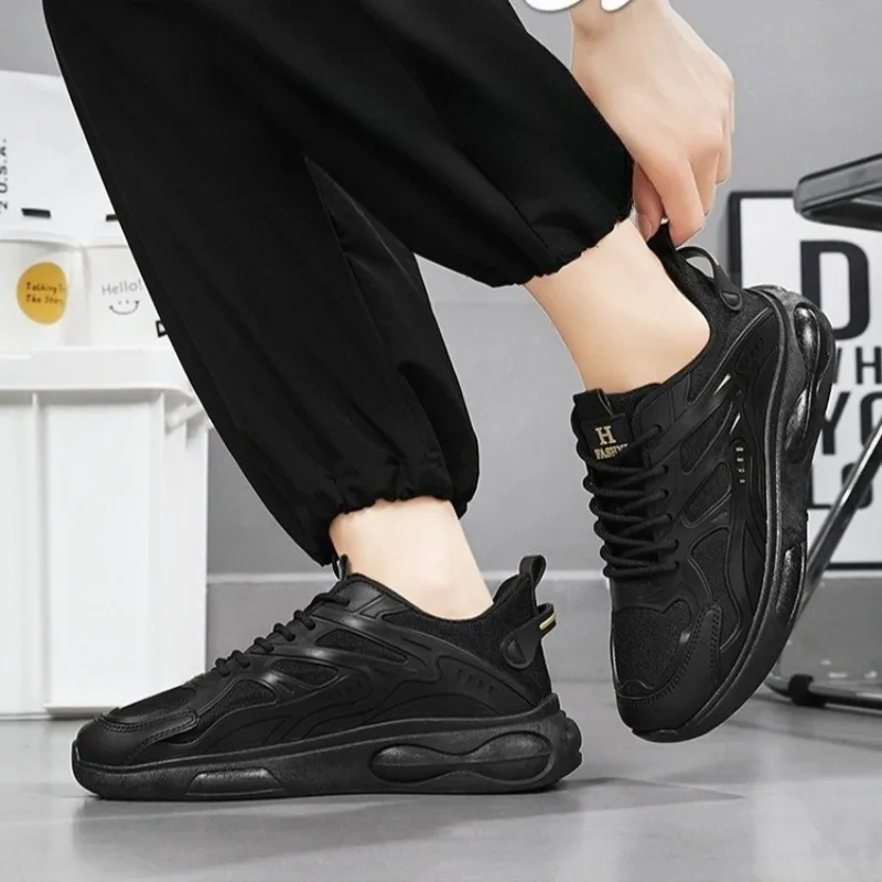 

High Quality Sneakers for Men Summer New Breathable Men Shoes Mens Trendy Anti Slip Platform Sneakers Casual Air Cushion Shoes