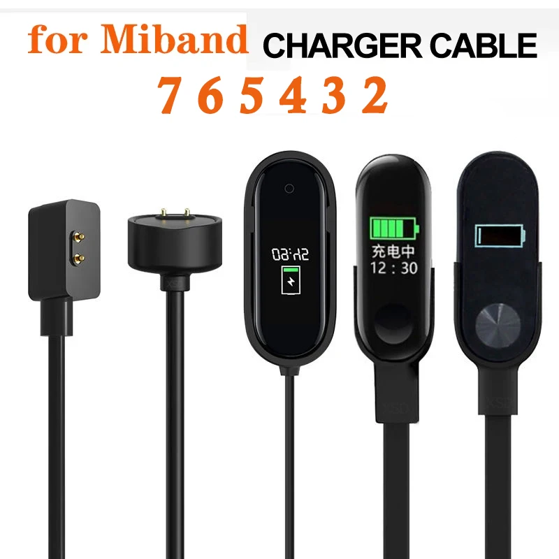 100cm USB Chargers for Xiaomi Mi Band 7 Pro Charger Cable Replacement USB Charging Adapter Wire for Xiaomi MiBand 6 5 4 3 2