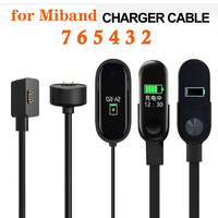 100cm USB Chargers for Xiaomi Mi Band 7 Pro Charger Cable Replacement USB Charging Adapter Wire for Xiaomi MiBand 6 5 4 3 2