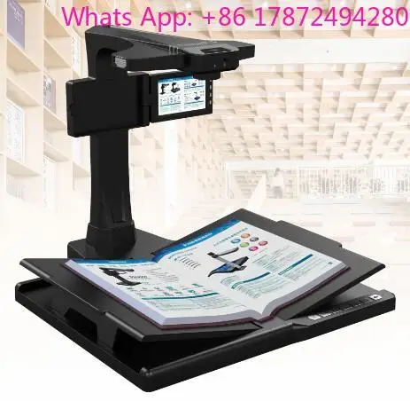 Eloam 22 MP High-Speed USB Document And Book Scanner with Preview Screen V-Shaped Cradle - Office & School Supplies