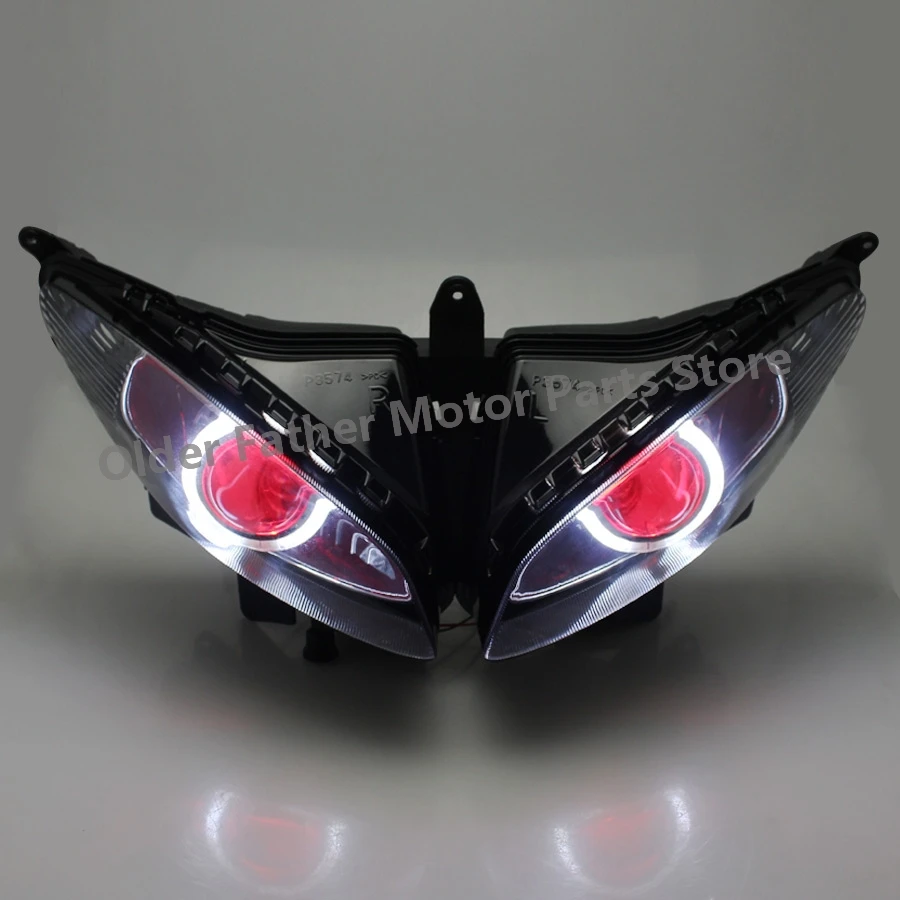 Motorcycle Headlight LED Head Light Lamp HID Projector Bi-Xenon Headlight Assembly For Yamaha YZ6S 2003-09 faros led para motos