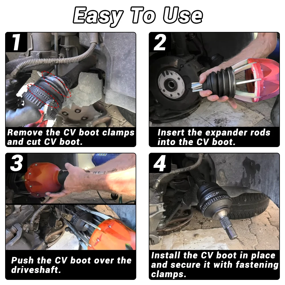 CV Joint Boot Install Installation Tool Removal Air Power Pneumatic Tool Without Removing Driveshaft