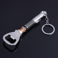 Movie Series Keychain Luke Skywalkers Lightsaber Bottle Opener Key Chain for Men Cool Car Keyring Jewelry