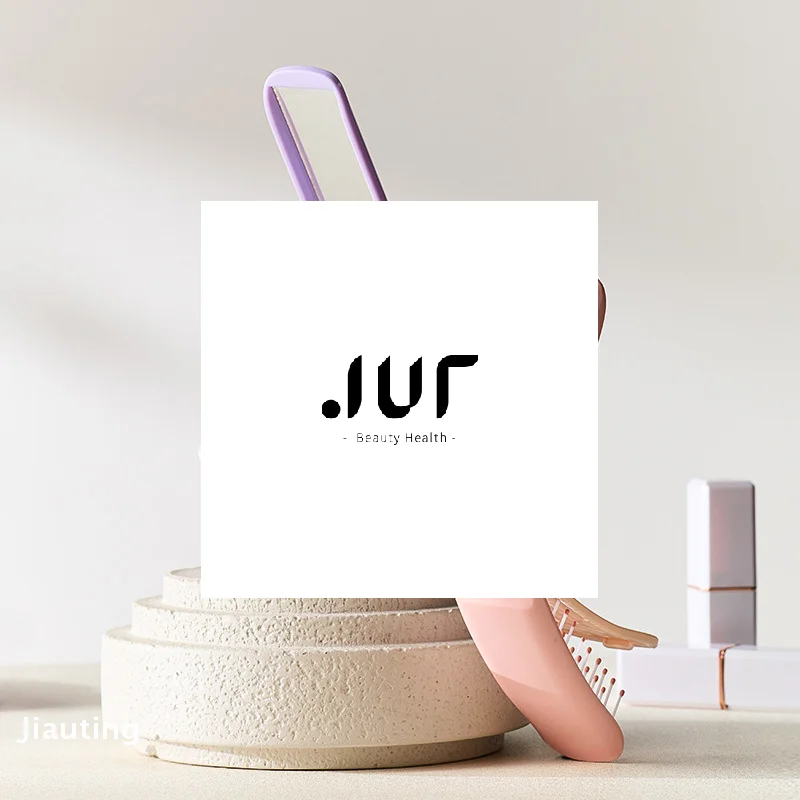 

2 In 1 Foldable Comb With Mirror Hair Scalp Massage Comb Anti-Static Travel Air Cushion Styling Comb Suitable For All Hair Types