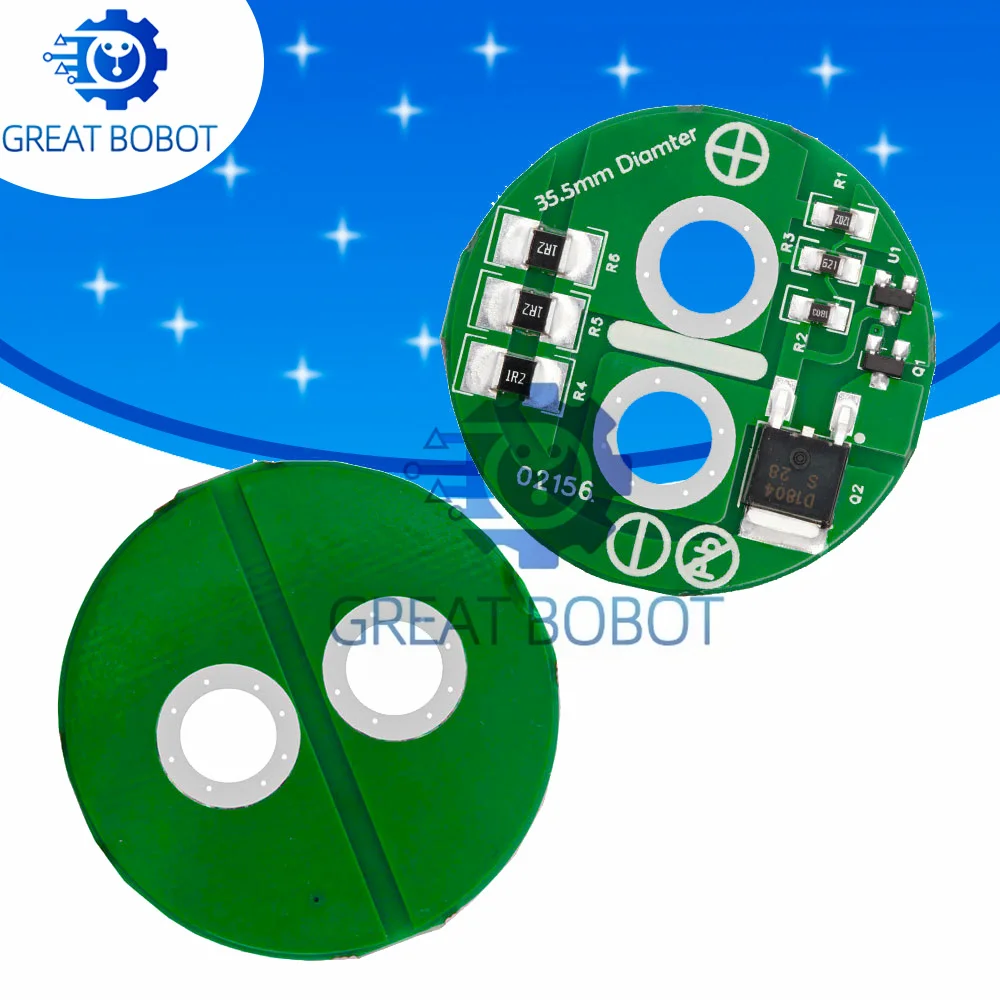 3.5 cm Universal 2.7V 500F Super Capacitor Balancing and Protection Board Module for Electrical Components