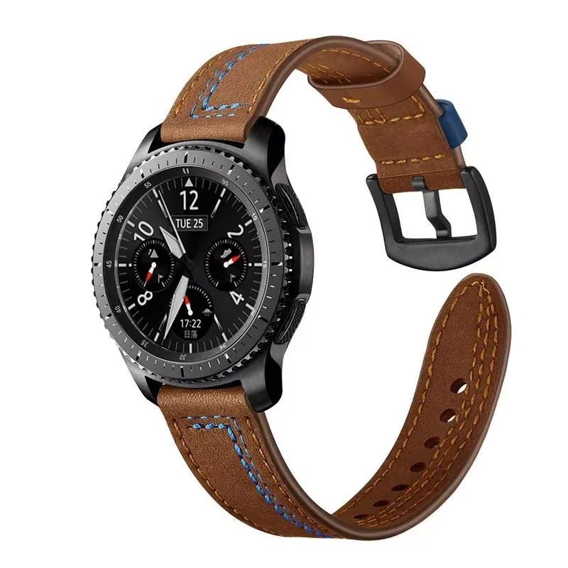 Correa de reloj inteligente de cuero de liberación rápida de 20mm para Amazfit Balance, cinturón informal, pulsera suave, correas de reloj de pulsera