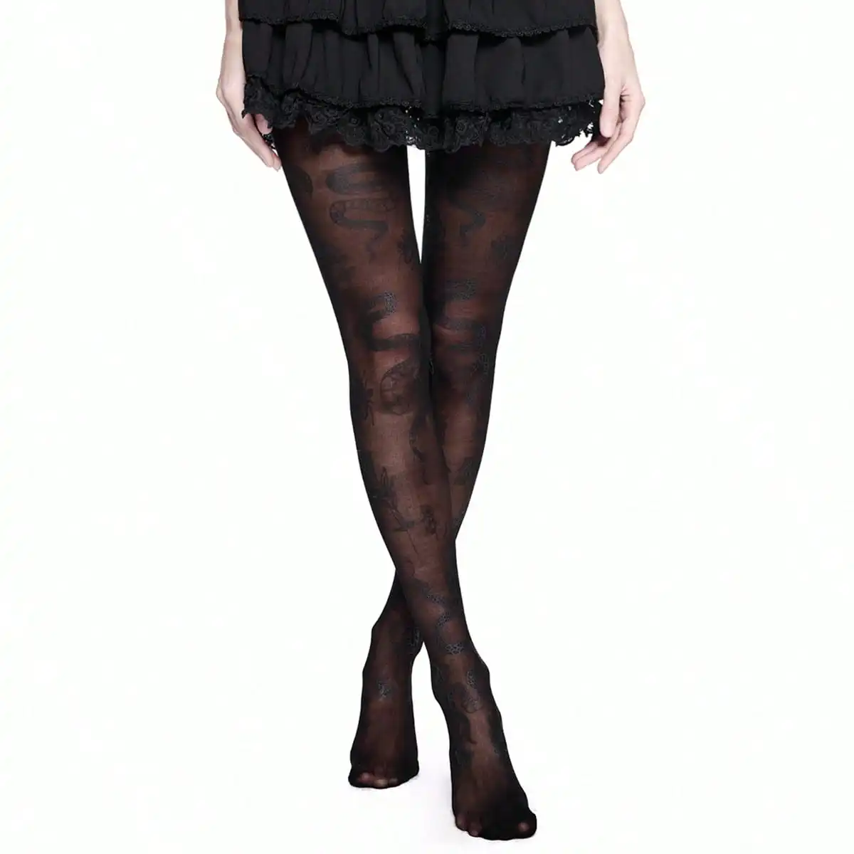 1 Fashionable and Personalized Snake Shaped Stockings 20D Women's Pantyhose