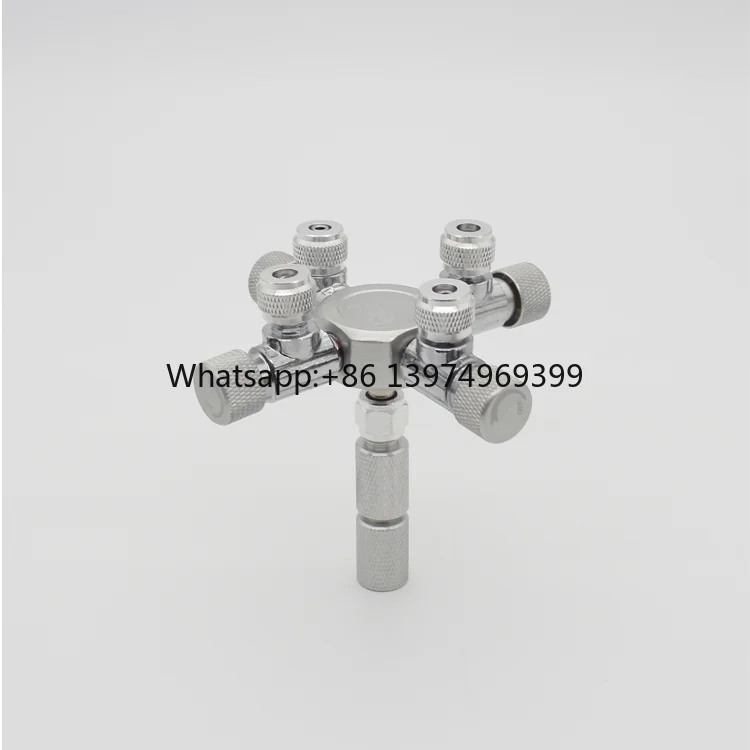 W02-04 4 Ways Distributor CO2 Splitter Valve Multi Solenoid Regulator Aquarium CO2 Multi-pass  Multi-channel Splitter