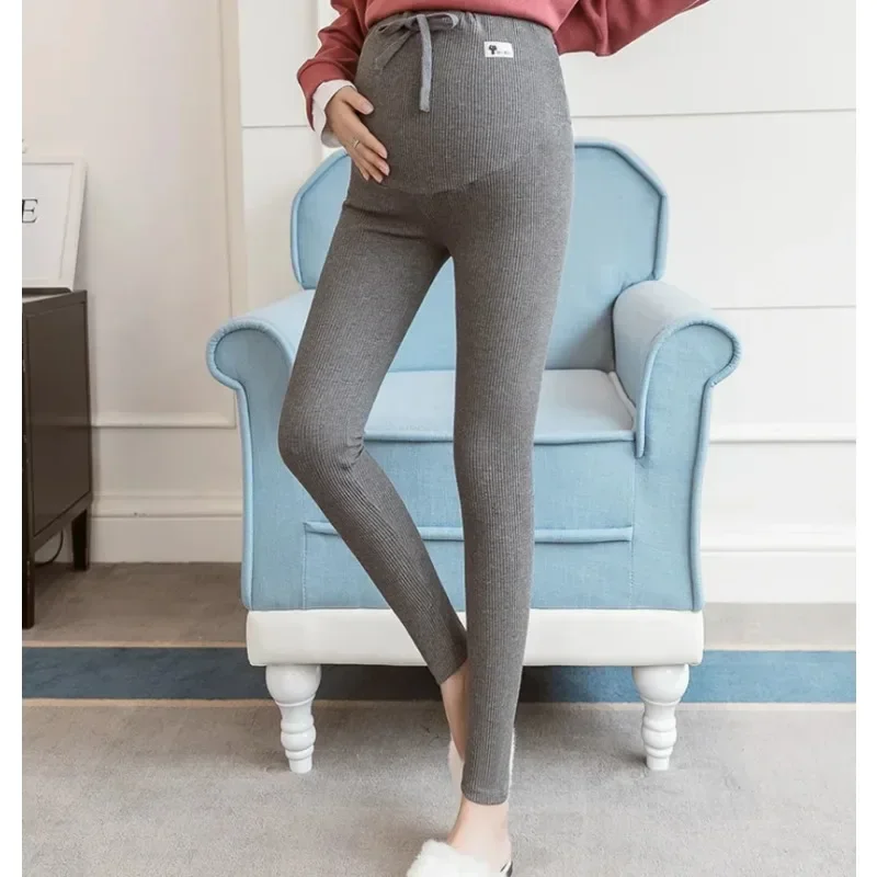 Casual Leggings For Pregnant Women Elastic High Waist Stripes Pants Pregnancy Sports Clothes Maternity Fitness Trousers Skinny