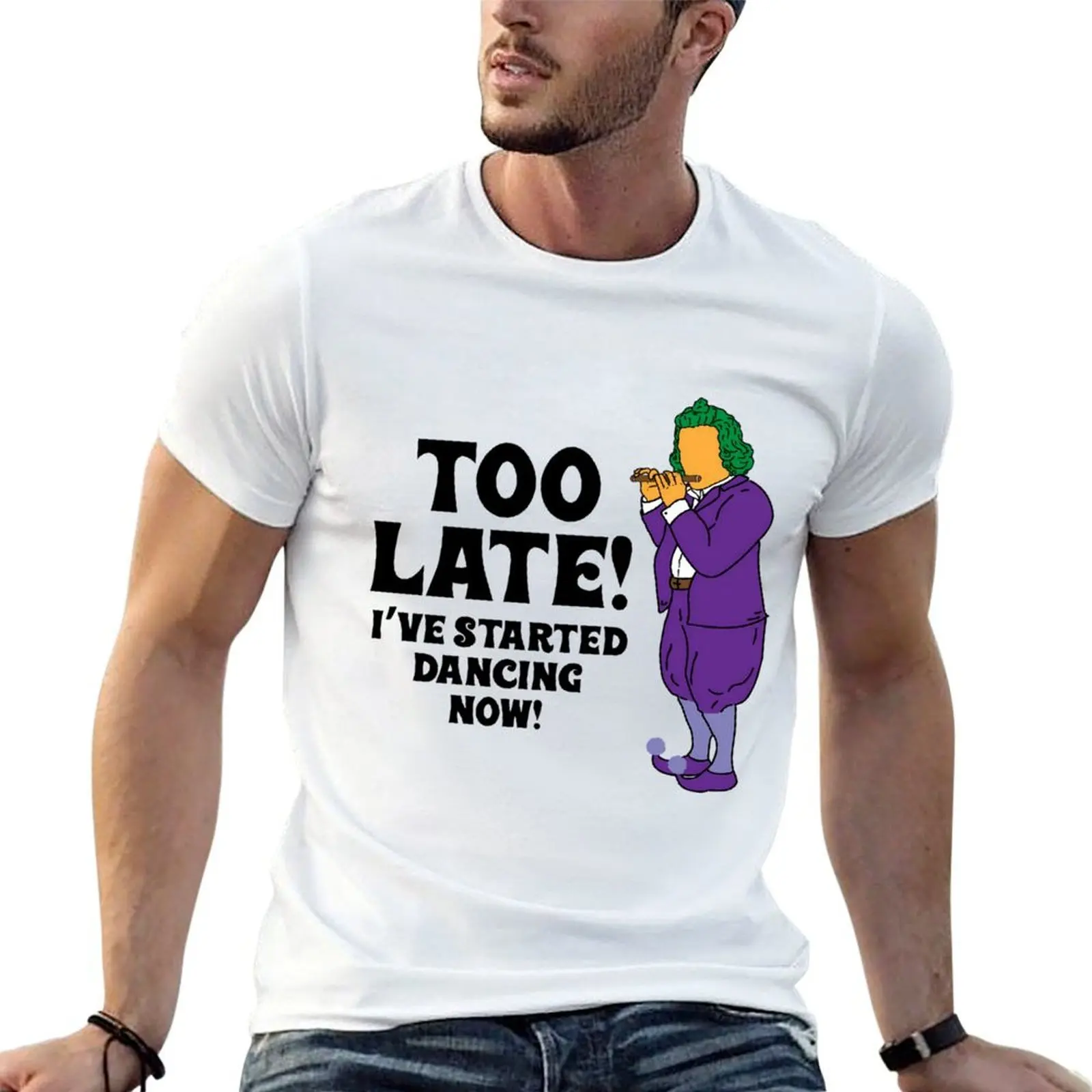 Hugh Grant Oompa Loompa T-Shirt gifts for boyfriend anime t shirts Men's cotton t-shirt