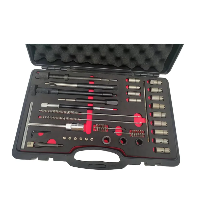 35 PCS Diesel Injector Seat Cutter Set and Manhole Cleaning Set