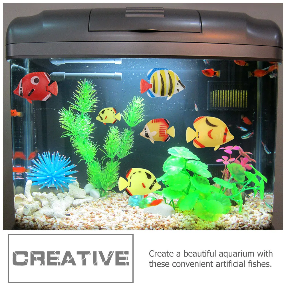 

25Pcs Realistic Moving Floating Artificial Fish Aquarium Simulation Fish Tank Landscape Decor Aquarium Ornament