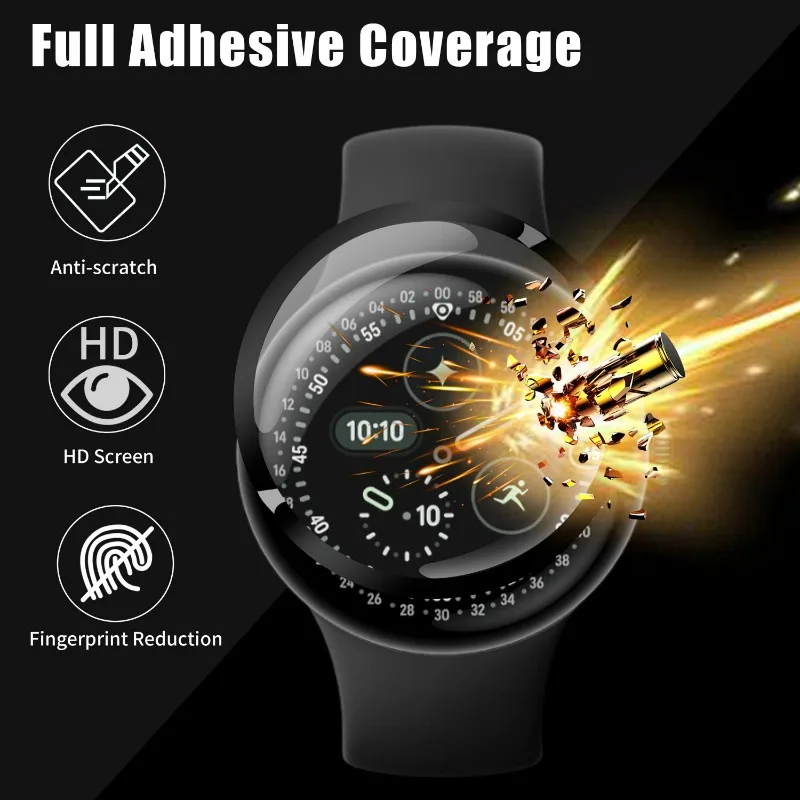 Screen Protector for Google Pixel Watch 4 45mm 41mm Composite Anti-Scratch Film Full Cover Protective Film Not Glass for Pixel 4