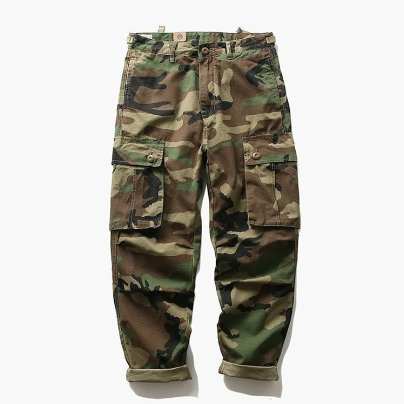 Camouflage Trekking Spring Summer Men's Cargo Pants Baggy Loose Harajuku New In Fashion High Quality Aesthetic Emo Male Trousers