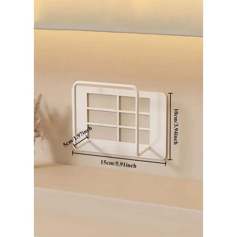 Wall Mount Router Stand Rack with Cable Management Design for Storage Box Bracket and Top Box, No Drilling Required, Wi-Fi Rack view 5
