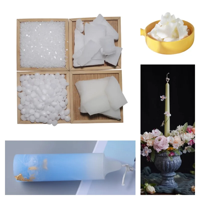 Velas perfumadas DIY hechas a mano de cera microcristalina con materias primas de suavizamiento/asistencia adicionales, aditivos para velas, materiales de cera