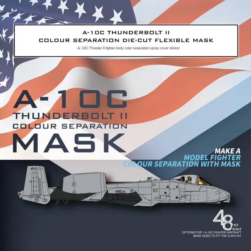 Galaxy D48105 1/48 A-10C Thunderbolt II COLOUR SEPARATION DIE-CUT FLEXIBLE MASK