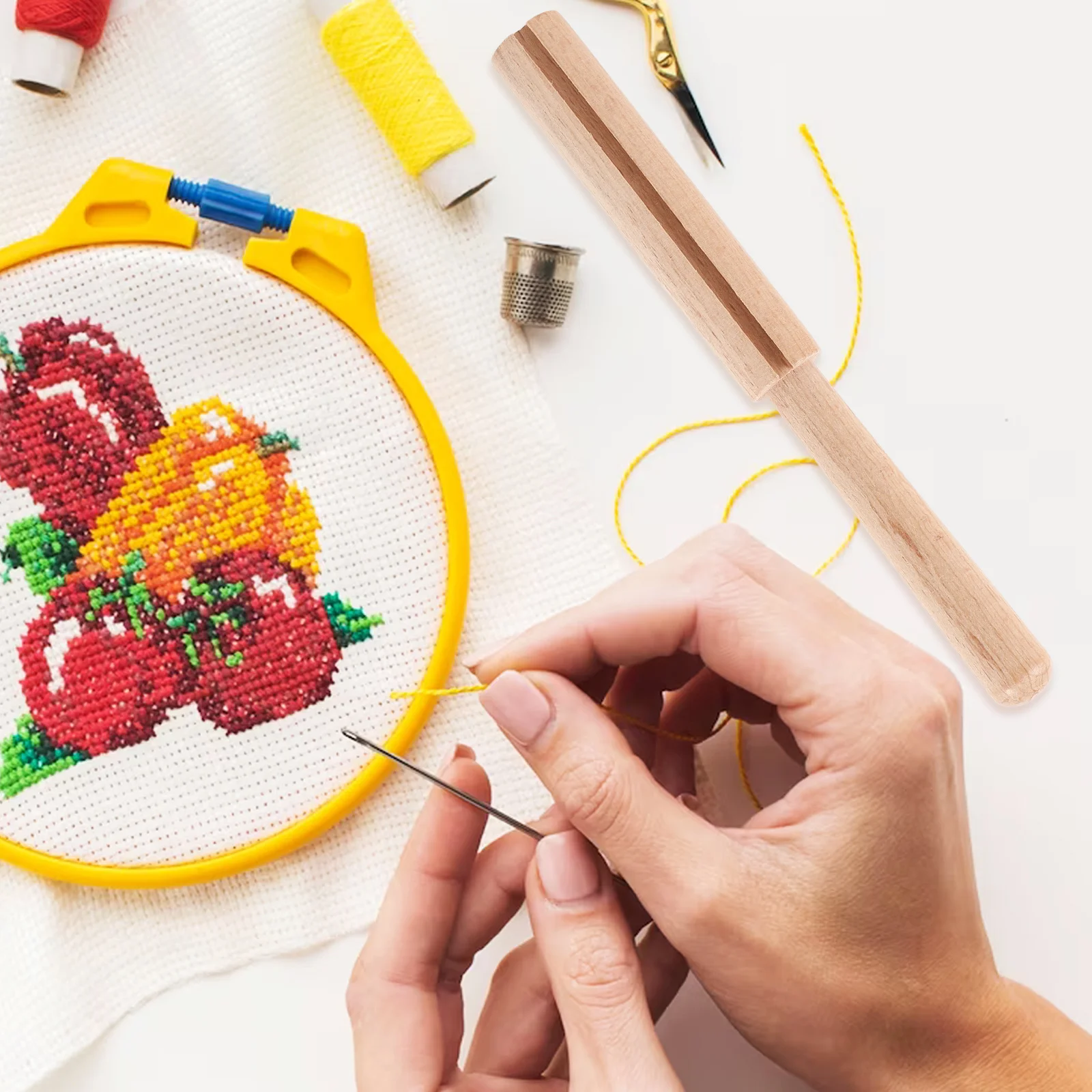 

Yarn Cutter Stick Tool Smooth Grip Rug Yarn Accessory for Precise Clean Cuts in Weaving Embroidery Projects Rug Tool