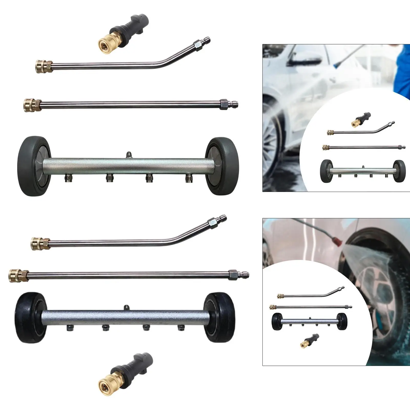 

Pressure Undercarriage Cleaner Car Wash Water Broom for Truck Car Washing RV