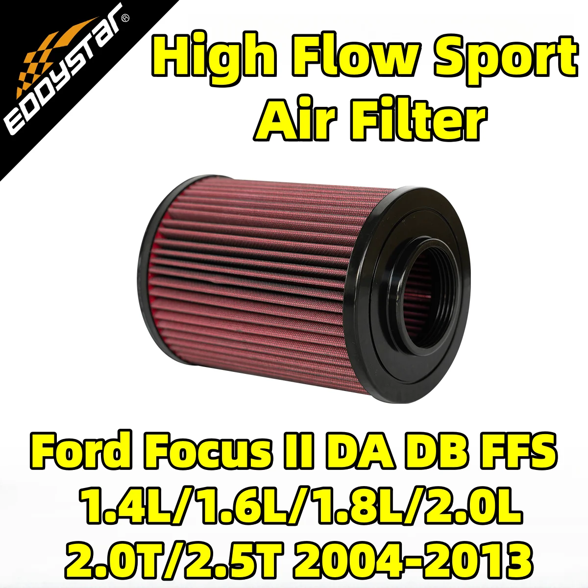 

High Flow Sport Air Filter for Ford Focus II DA DB FFS 1.4L/1.6L/1.8L/2.0L/2.0T/2.5T 2004-2013 Washable Racing Intake Filters