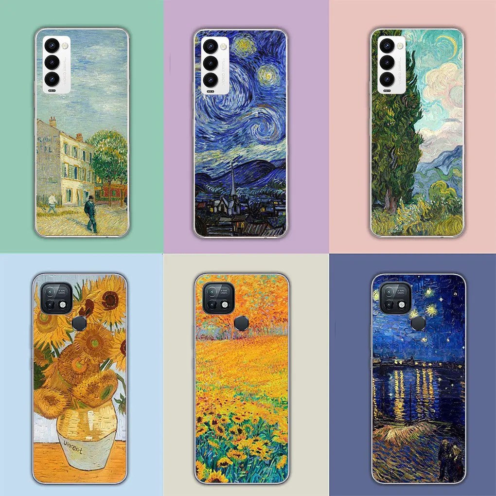 Van Gogh Starry Night Sky Art Cover Phone Casing for Samsung Galaxy A04 A05 A14 A15 A23 A34 A35 A54 A55 M23 M52 M53 M31 M51 Case