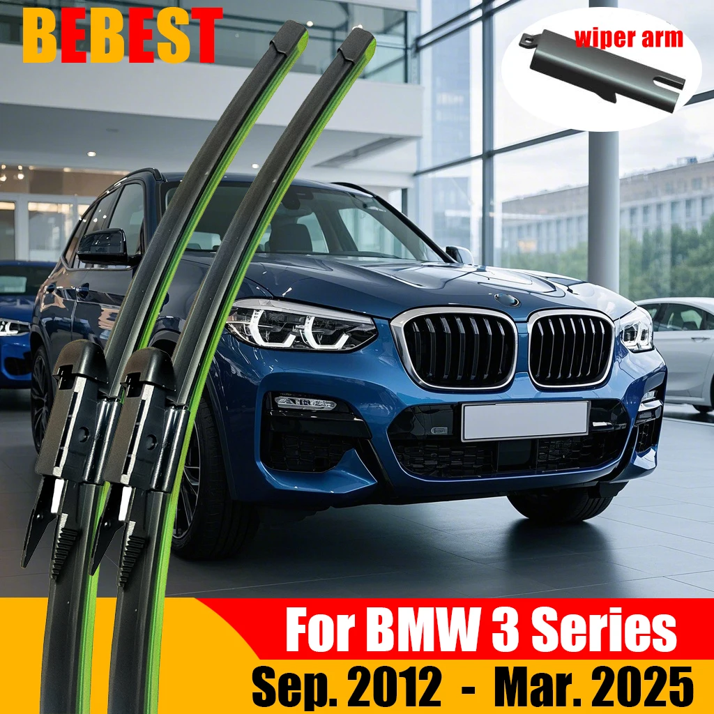 For BMW 3 Series F30 F31 F34 G20 G21 Front Wiper Blades 2012-2025 2022 2023 2024 2025 Windscreen Windshield Window Accessories