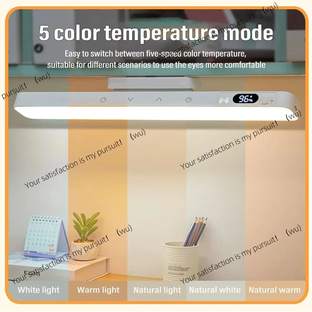 Touch magnetic desk lamp, embedded rechargeable battery, rechargeable night light for reading cabinet, mirror, bedside