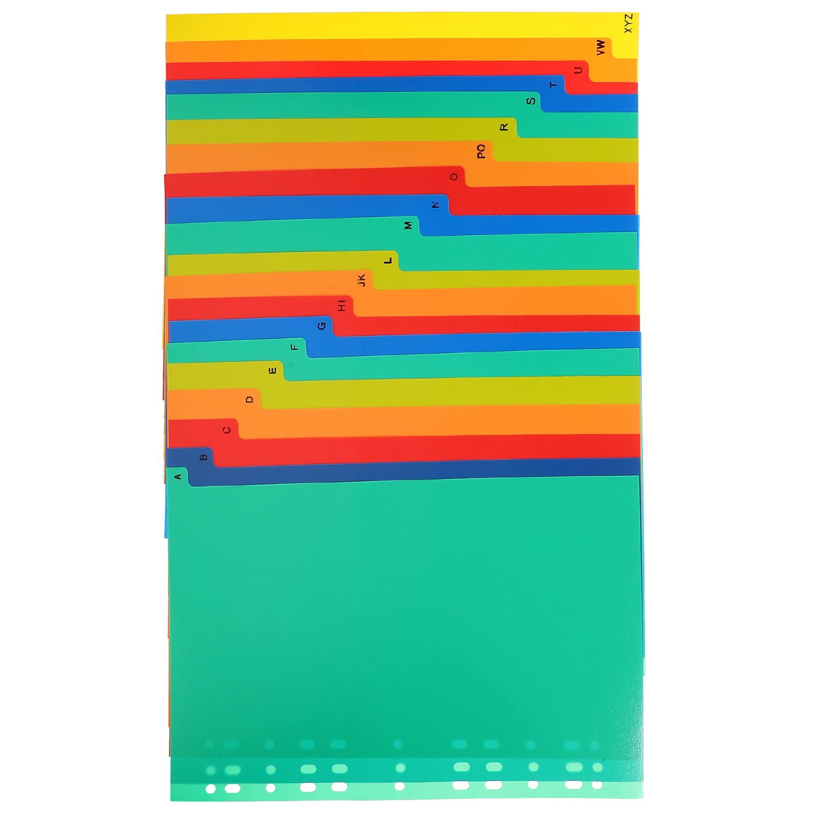 21pcs แบ่ง A4 ขนาด 11 หลุม PP วัสดุเขียนได้แท็บ Binder หน้าแฟ้ม Organizer Office โฟลเดอร์แบ่งอุปกรณ์