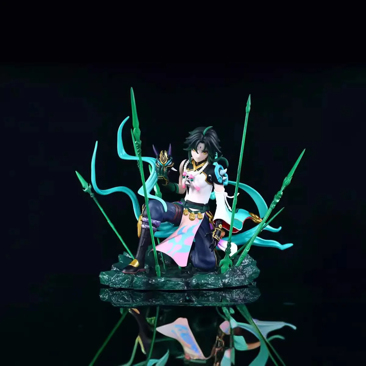 Genshin Impact Xiao Gk Figure Vigilant Yaksha Liyue Boxed Pvc Collectible Anime Game Peripheral For Desktop Decoration Fans