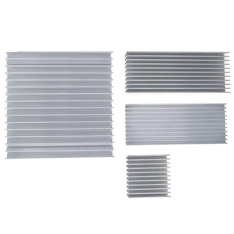 Aluminum Alloy Heatsink Cooling Pad For High Power LED IC Chip Cooler Radiator Heat Sink 4 sizes 100×40×20mm 100×100×18mm