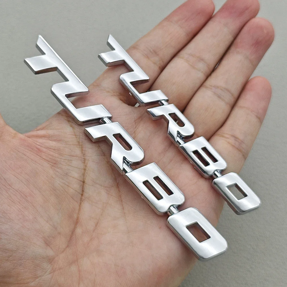 1Pcs Universal 3D ABS Letters Car Styling Badge TURBO Logo Boost Loading Boosting Turbocharged Emblem Sticker Decal Accessories