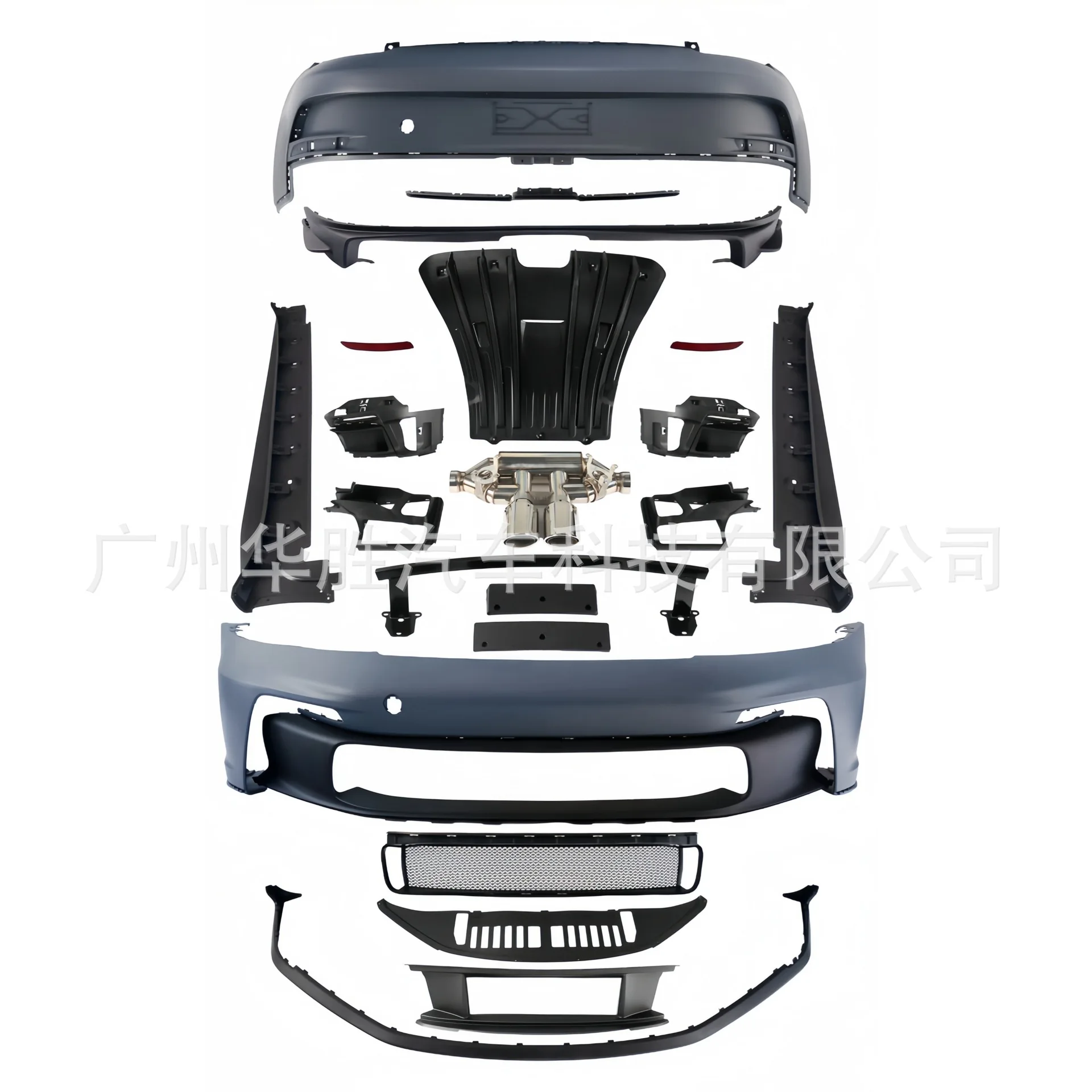 

For Porsche 911 991 Modified GT3 Half Carbon Kit Front Bar Assembly Rear Bar Assembly Side Skirt Tail Cap