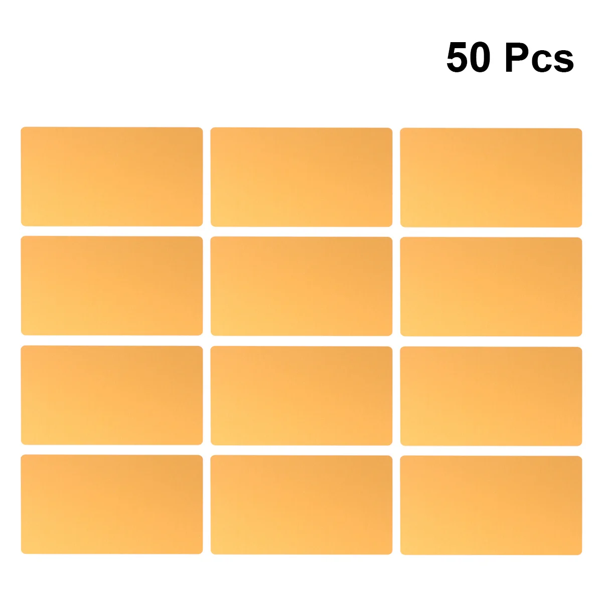 50Pcs 0.2mm Thin Colored Anodized Aluminum Business Card DIY Engraver Cnc Machine Blank Name Cards Heat Press Ready