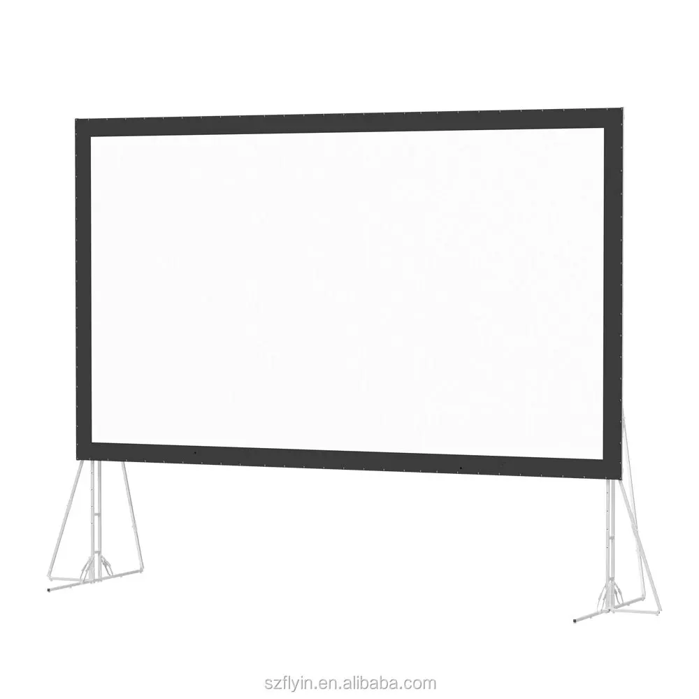 case 200 inches front fast folding Projection screen