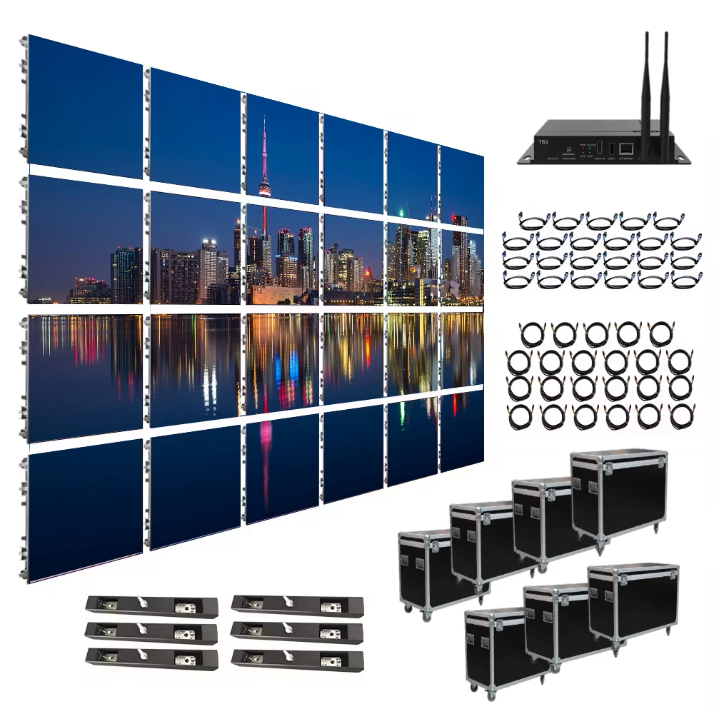

Outdoor Rental LED Display High Refresh 3840HZ 9.84ftx6.56ft Waterproof 500x500mm Stage LED Video Wall For Advertising