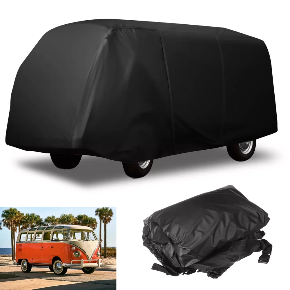 Full Body Cover Outdoor Sunshade Waterproof Dust-Proof Protection Black Camper For Volkswagen For VW T2 T25 Camper Van Motorhome