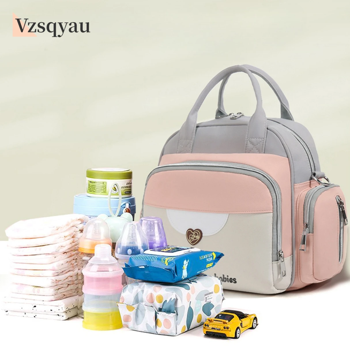 

Fashion Diaper Bag for Newborn Baby Waterproof Light Weight Handbag Protable Mommy Backpack Quick Outing Nappy Changing Bag Gift