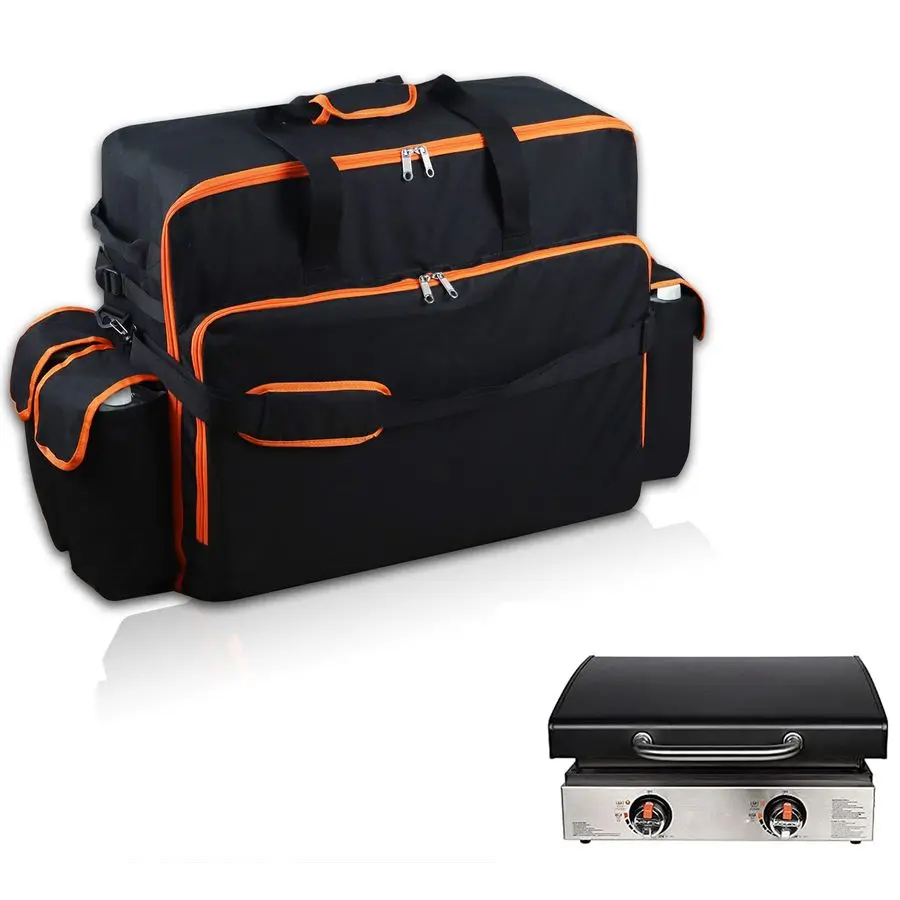 

22-дюймовая сумка-решетка для Blackstone с крышкой на капоте, прочная портативная настольная сумка для переноски для путешествий, устойчивая к атмосферным воздействиям