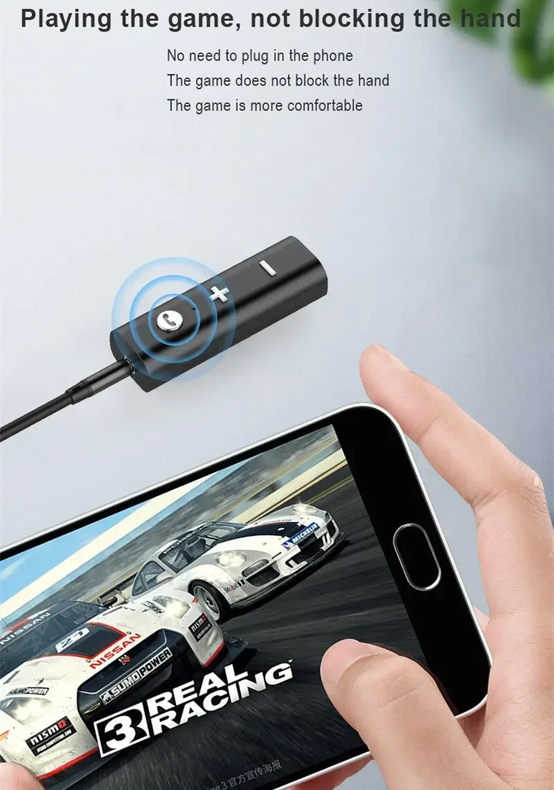 Bluetooth 5.0 Receiver For 3.5mm Jack Earphone Wireless Adapter Bluetooth Aux Audio Music Transmitter For Headphone Car Speaker