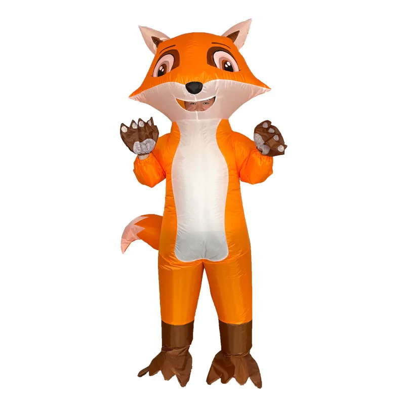 

Надувной костюм для взрослых и детей: Забавные лисы и мыши в мультяшном стиле для Хэллоуин-вечеринок, маскарадов и сценических выступлений