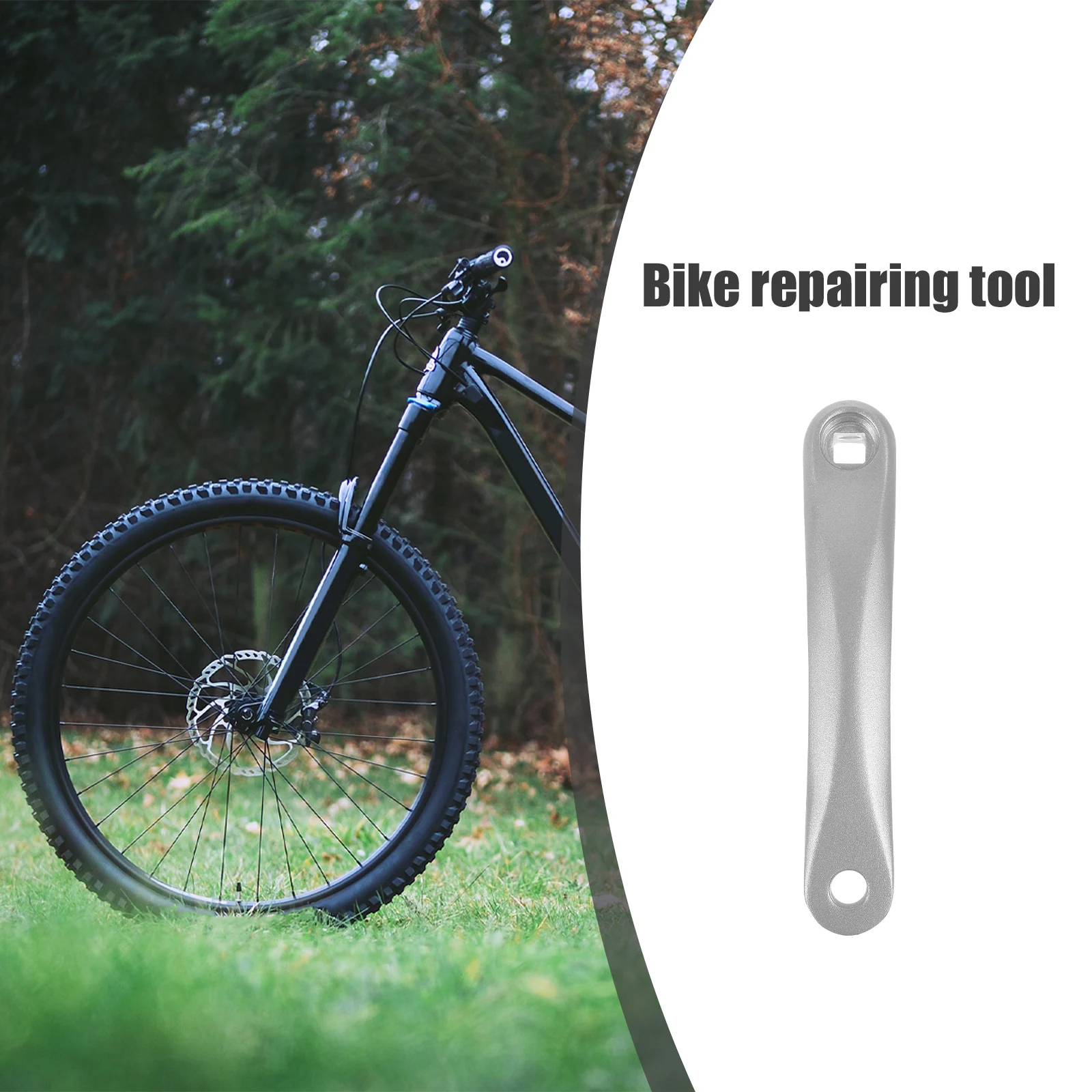 

Aluminum Alloy Bicycle Crank Arm Replacement Sturdy Universal Bike Crankset Tool For Mountain Folding Fixed Gear Bikes Left