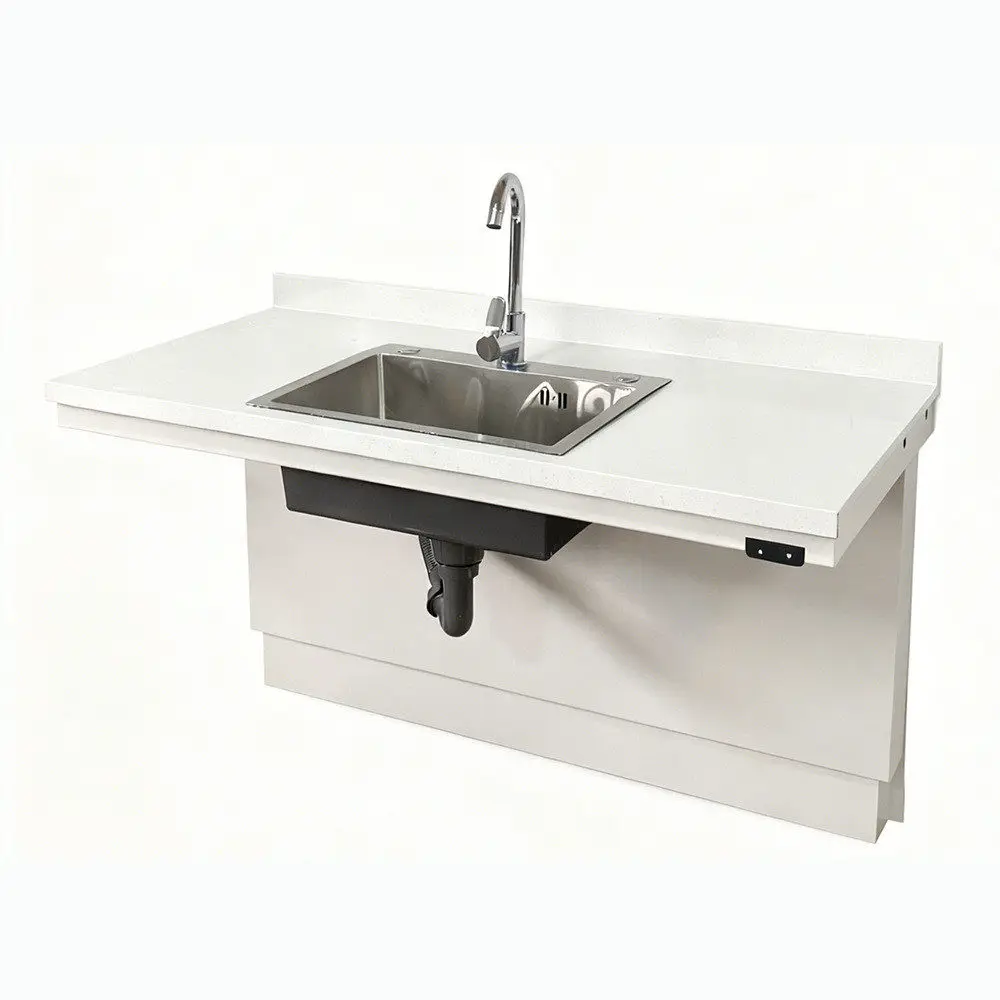 Senior-friendly Barrier-free Electric Lift Stove Sink Basin Kitchen Toilet Bathroom Cabinet Hanging Cabinet Console