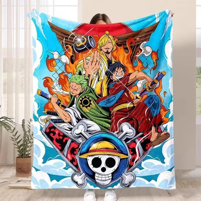 أنيمي قطعة واحدة الكرتون الطرفية الفانيلا بطانية الصيف مكتب قيلولة بطانية الطباعة الرقمية تكييف الهواء شال البطانيات #1