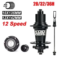 Koozer XM490 pro Micro Spline Mtb hubs k7 cubo trasero ruidoso 28 32 36 agujeros 10x135 QR 12x142 cubos de eje pasante para MS 12 velocidades