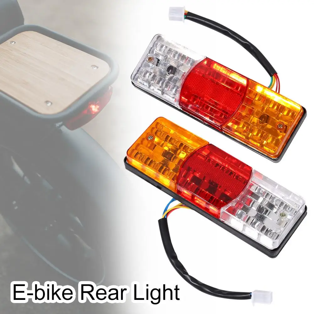 12V/48V/60V E-bike Rear Light LED Cornering Lamp Night Lighting Waterproof Tail Lights E-bike Rear Light Cornering Lamp